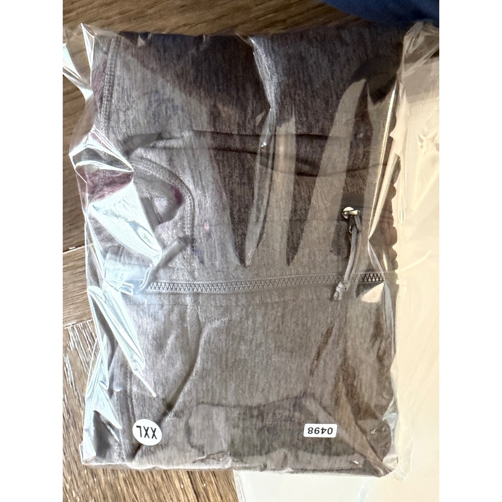 The North Face Mens XXL Full Zip Fleece Jacket Gray Heathered Mock Neck - Picture 7 of 7